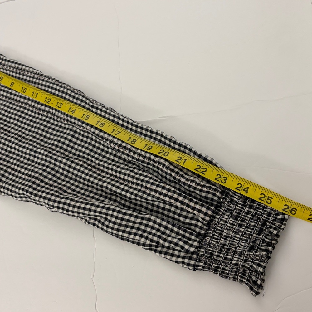 Max Studio Black and White Gingham Shirt - Picture 14 of 15